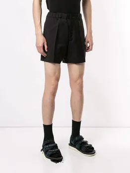 Shorts masculinos três parte calças ultra curta e simples de moda juventude urbana tendência jovens do sexo masculino de moda urbana preto departamento de