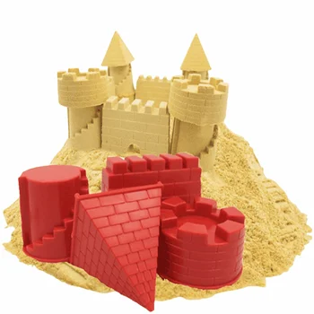 4Pcs/Set Portátil Montar o Castelo de Forma Areia Argila Novidade Brinquedos de Praia do Modelo de Barro Para a Movimentação de Areia Mágica