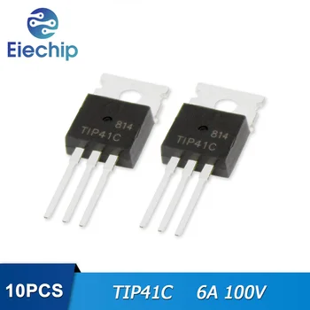 10PCS TIP41C TIP41 6A 100-220 Tríodo Transistor