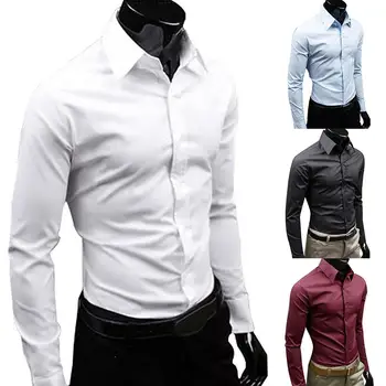 Homens de negócios Camisa Branca de Algodão de Manga Longa Botões para Baixo, Magro 5XL Plus Size Camisa Masculina Roupas da Marca camisa masculina рубашка