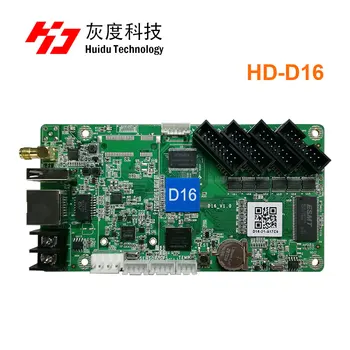 Huidu HD-D16 Tela do Controlador do DIODO emissor de Cartão de Controlo para a Pequena Tela de LED Táxi Top Bus de Publicidade Porta de Verga Apresentar com wi-FI