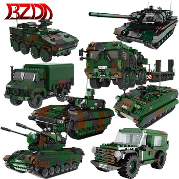 XINGBAO Tanque Militar Caminhão Modelo de Carro Conjuntos de Blocos de Construção de Mini-Figuras de Veículos Aeronaves Menino Brinquedo Educativo Para as Crianças Brinquedos Presentes