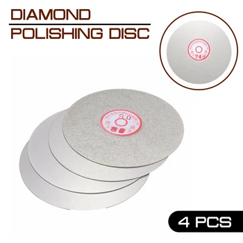 4pcs/set Polimento de Diamantes Disco de 600 800 1200 3000 Grão Lapidação de Moagem de 6