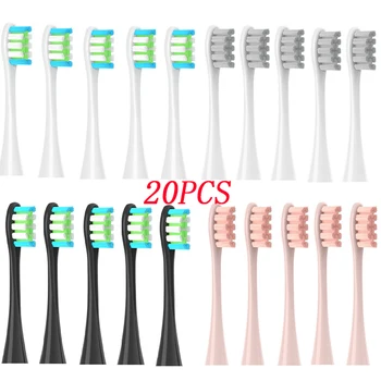 20Pcs Substituir Cabeças de Escova para Oclean Ar 2 /Um/SE X/ X PRO/ Z1/ F1 Sonic Escova de dentes Elétrica Bicos Com Tampas Seladas Embalado