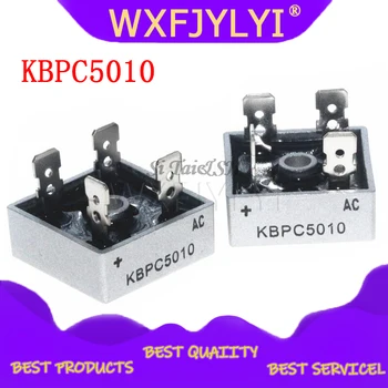 2PCS KBPC5010 50A 1000V Ponte de diodos retificador em ponte nova e original IC