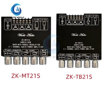 ZK-MT21S ZK-TB21S Nacional Core Edition 2.1-canal Bluetooth amplificador de áudio da placa do módulo de subwoofer mid-range agudos TPA3116