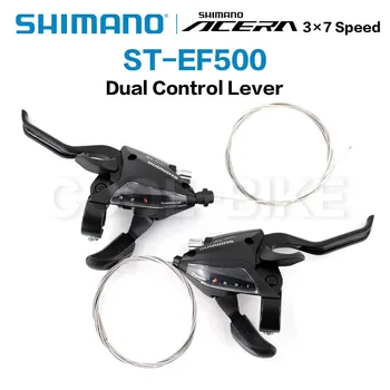 SHIMANO ST EF500 Gatilho Manete de freio de Shift Alavancas 3x7S 3*7 Velocidade do MTB bicicleta shifters ST-EF500