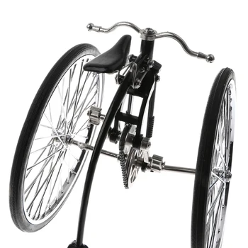 1:10-Liga Fundido Corrida De Triciclo Moto Modelo De Bicicleta De Brinquedo Vitrine De Exibição Da Coleção Negra