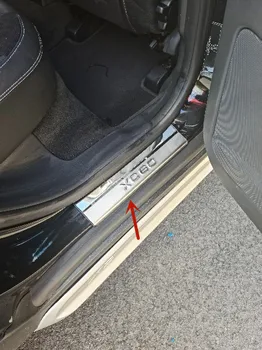 Para a VOLVO XC60 2009-2017 de aço inoxidável carro limite de Guarda placa de boas-Vindas pedal de proteção Anti-arranhão acessórios do carro