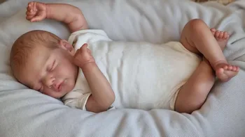 49CM Recém-nascido Bebê Boneca Reborn Sam Macio, Fofinho Corpo Flexível de Toque Macio 3D Pele com Veias Visíveis de Alta Qualidade