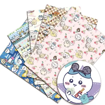 cartoon Cha wa DIY artesanais de costura de patchwork quilting bebê vestido de casa, folha 140 cm tecido estampado de tecido costura crianças tecido