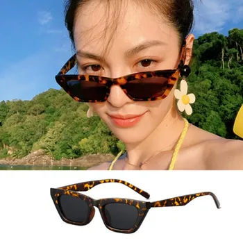 Novas Mulheres Cateye Vintage Vermelho Óculos de sol de Marca Designer Retrô Pontos de Óculos de Sol superstar Feminino Senhora de Óculos Olho de Gato
