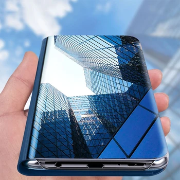 A415 Smart Mirror Case para Samsung Galaxy A41 (6.1 em) Tampa Magnética Flip em Couro Coque Ise GalaxyA41 SM-A415F 41A SC-41A SCV48