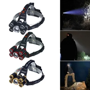 Farol do DIODO Zoomable Lanterna de Cabeça pisca-pisca Para Camping Caminhadas faixa de Cabeça Ajustável da Cabeça de Luzes Ferramenta