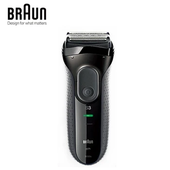 Da Série 3 da Braun 3000 Homens barbeador Elétrico 3 Flutuante Independente de Barbear Elevments Seco & Molhado Elétrico máquina de Barbear