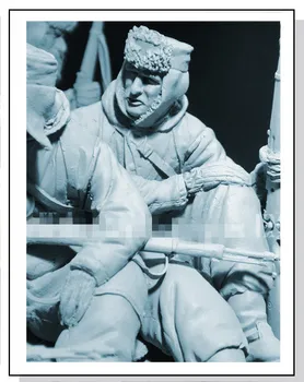 1/16 Fundido em Resina Modelo Figura Kit de Montagem da segunda guerra mundial Inverno alemão Soldado Modelo de Montagem de Brinquedo sem pintura