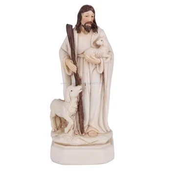 Bom Pastor Estátua de Jesus Santo Figura Religiosa da Igreja de Recordações 15cm de 5,9 polegadas de NOVO