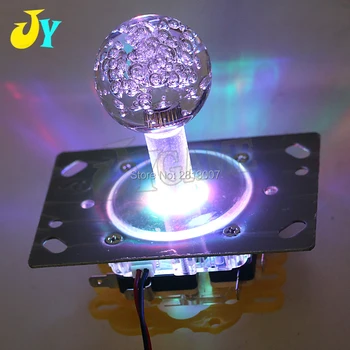 Guindaste de Máquina de Jogo de Arcade Acessório Colorido LED Joystcik Brilho Iluminado Iluminado Joystick 5V 12V Arcade Stick