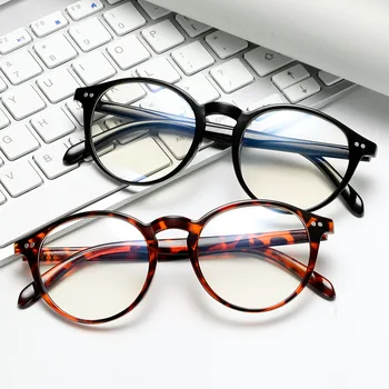 Anti Luz Azul Óculos Retro Ultraleve Ronda Do Quadro Para Mulheres, Homens, Ótica, Óculos De Bloqueio De Jogos Filtro De Óculos