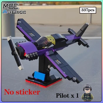 Série militar MOC Tijolos Criativo de Pequenas Aeronaves Modelo de Bloco de Construção Intelectual de Educação DIY Menino Brinquedos Presentes de Natal