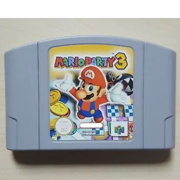 N64 Série De 64 Bits Mario Party3 EUR PAL Versão de N64 Jogo de Vídeo do Cartucho de Cartão de Língua inglesa