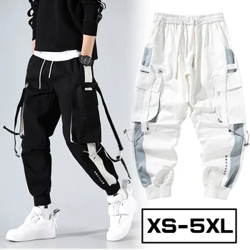 Streetwear Meninos dos Homens Multi Bolsos de Carga Calças de Harém de Hip Hop Calça Estilo coreano Corredores Calças da Moda Harajuku Calças