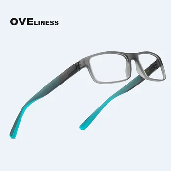 Moda Óptica de homens, óculos de tr90 óculos moldura homens Miopia Prescrição Limpar óculos Quadrado de Óculos óculos de quadros
