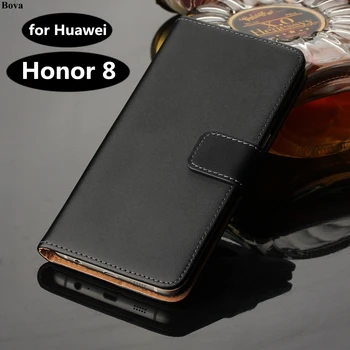 Huawei Honor 8 5.2 polegadas capa Premium PU Carteira de Couro Flip para o Huawei Honor 8 com Slots de Cartão e Titular de Dinheiro GG