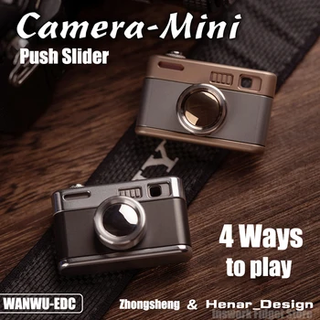 WANWU EDC Mini Câmera Fidget Premir Botão Deslizante Gangorra Original de Metal Magnético Adultos Anti-Stress Brinquedo