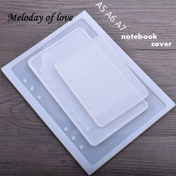 1PC A5 A6 A7 Notebook DIY Artesanato Molde Expoxy Ferramentas de resina de moldes para a fabricação de jóias moldes de silicone para 3D artesanato M0011