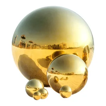 450/500MM Oca de Aço Inoxidável Bola Brilhante Espelho de Parede Parapeito da Janela da Decoração de Natal do Jardim de Paisagem de Esfera Flutuante