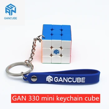 GAN330 chaveiro cubo 3x3x3 quebra-cabeça cubo mágico 3x3 velocidade, cubos de gans cubos chave de cadeia GAN 328 mini cubo mágico profissional brinquedos