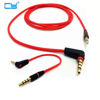 Cable90 Graus Angulares Curto de 4 pólos de 3,5 mm para 3,5 mm de Áudio Plug jack 3.5 homens de Som de Carro do Fio de fone de ouvido para telefones 20/120cm