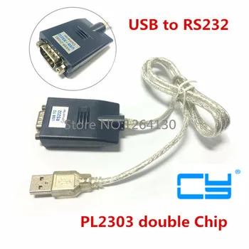 USB 2.0 para RS232 DB9 COM Dispositivo de Porta Serial Conversor Adaptador de Cabo PL2303 duplo chip