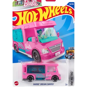 Hot Wheels Barbie Sonho de Camper - cor-de-Rosa HW Metro Die-Cast Brinquedo Liga de Modelo de Carro de Brinquedo Dom Crianças C4982-56/250