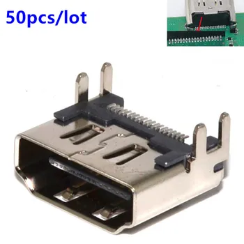 50pcs HDMI compatível com o Soquete do Conector de Interface de Porta Para o Playstation 4 PS4 Peças de Reparação de placa-Mãe Conector de Substituição