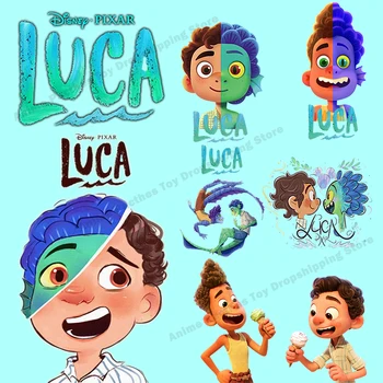Anime Luca de Engomadoria Patches de filmes da Disney Quente Transferências de Roupas Patch Cartoon para DIY de Costura, Roupas de Saco Decration Adesivos Presente