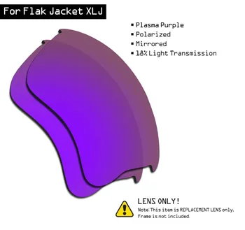 SmartVLT Óculos de sol Polarizados de Substituição de Lentes para Oakley Flak Jacket XLJ - Plasma Roxo