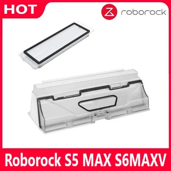 Roborock S5 MAX S6 MaxV PURO Nova Caixa de Pó Aspirador de pó Robótico Partes Robô Caixote de lixo Caixa com Filtro Accessroies