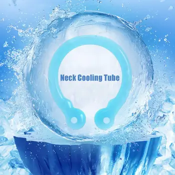 Pescoço Do Tubo De Arrefecimento Wearable Resfriamento Pescoço Envoltórios Para O Calor Do Verão Mãos Livres Frio Gel De Gelo Reutilizável Pescoço Cooler