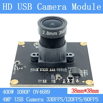 Plug Jogar Indústria HD 2,8 mm Lente 120degree de Alta Velocidade 330FPS 640*360 USB, o Módulo de Câmera de 4MP Full HD 1080P Webcam UVC Driverless