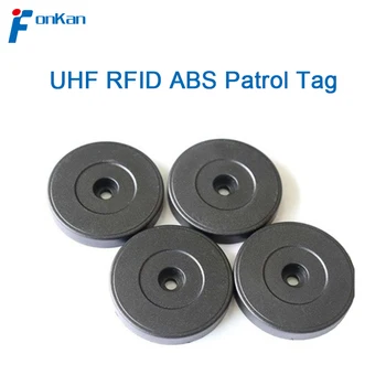 FONKAN 865-868Mhz Etiqueta da freqüência ULTRAELEVADA RFID da Patrulha ABS de Longa distância, a etiqueta Anti-metal para Gerenciamento de Ativos Fixos