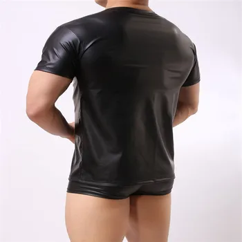 3845-R-Verão de manga curta t-shirt dos homens soltos roupas masculinas