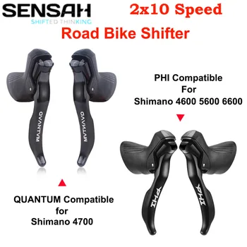SENSAH PHI QUANTUM IST 2x10 Velocidade de Bicicleta de Estrada de 10S 20S Bicicleta Desviador Shifter Para Shimano Tiagra Claris 4700 4600 5600 6600