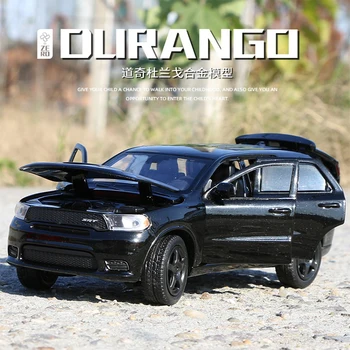 1:32 SUV Durango Liga de Carro Fundido de Som E Luz, Puxe para Trás o Modelo de Brinquedo Veículo de Metal do Carro de Simulação de Recolha de Brinquedos para meninos