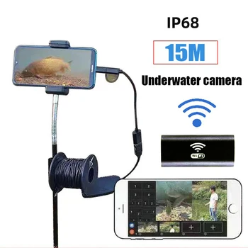 15M HD câmera subaquática de 5 mega-pixel visual pesca dispositivo IP67 impermeável celular tablet 8LED iluminado inventor dos peixes