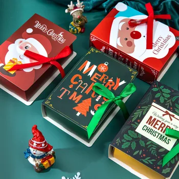 5PCS Natal Doces Caixa de Presente de Natal, Enfeites para Mesa de Casa de Árvore de Natal Natal Natal 2022 Enfeites de Ano Novo Apresenta 2023