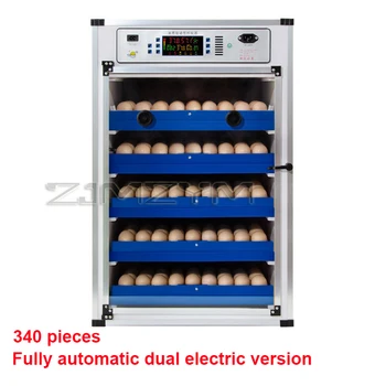 340 Ovos Inteligente de grande e médio porte, incubadora de família completa-automática incubadora de frango, pato, ganso, codorna incubadora