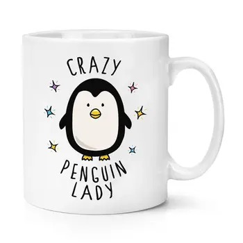 Crazy Penguin Senhora Caneca Engraçado Bonito Café Caneca De Cerâmica De Presente Criativo Leite Cuo Canecas Drop Shipping