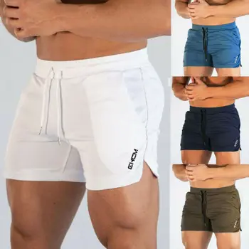Homens Shorts Slim Fit Trecho Plano Frontal De Verão Casual Cor Sólida Calças De Board Shorts